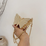 Luxury Butterfly Crystal Clutch