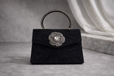 Floral Handle Crossbody Bag