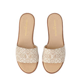 LV Embroidered Slide Slippers