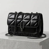 Trendy Quilted Crossbody Bag