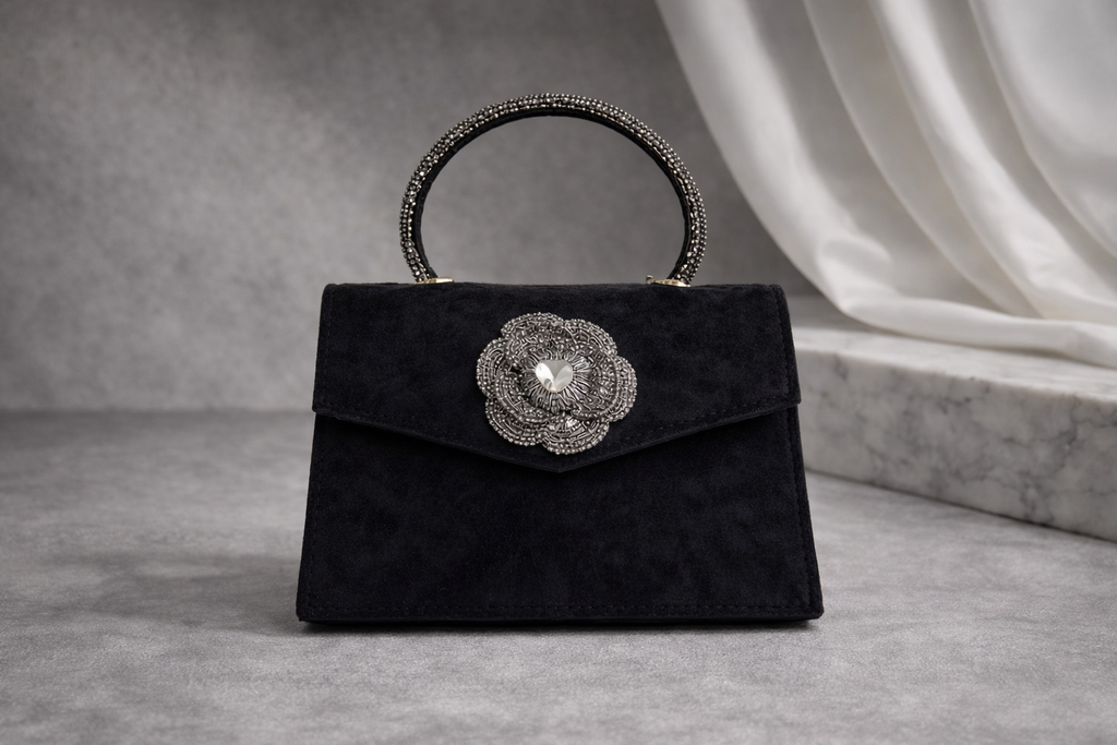 Floral Handle Crossbody Bag