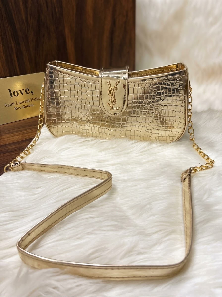 YSL Crocodile Crossbody