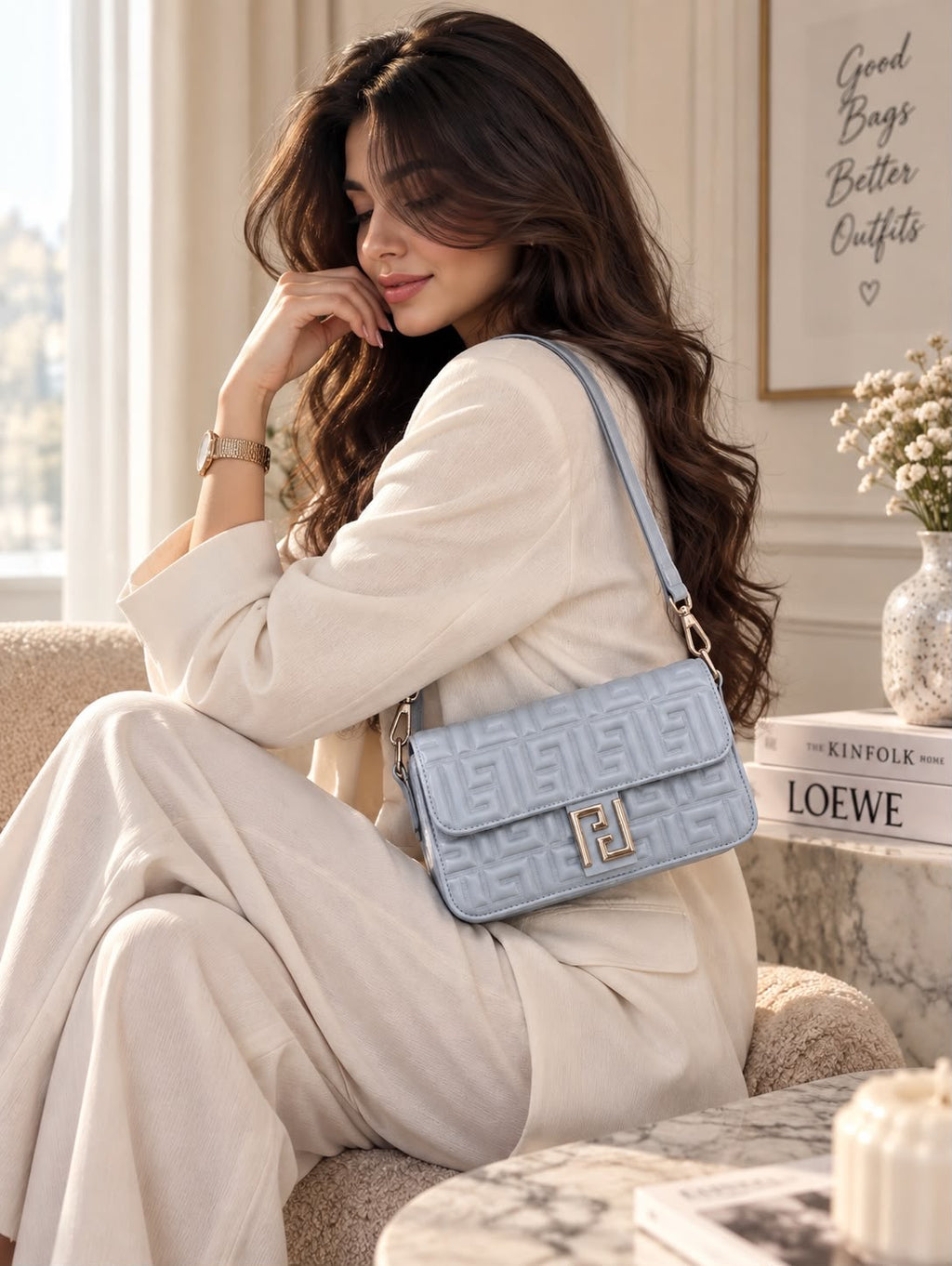 Classic Geometric Mini Flap Bag