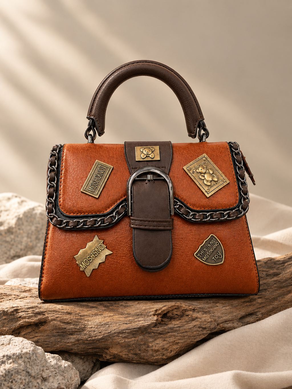 Teddy Emblem Premium Handbag