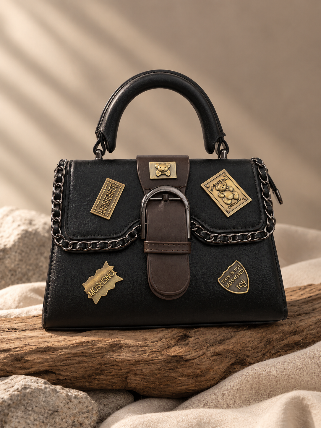Teddy Emblem Premium Handbag