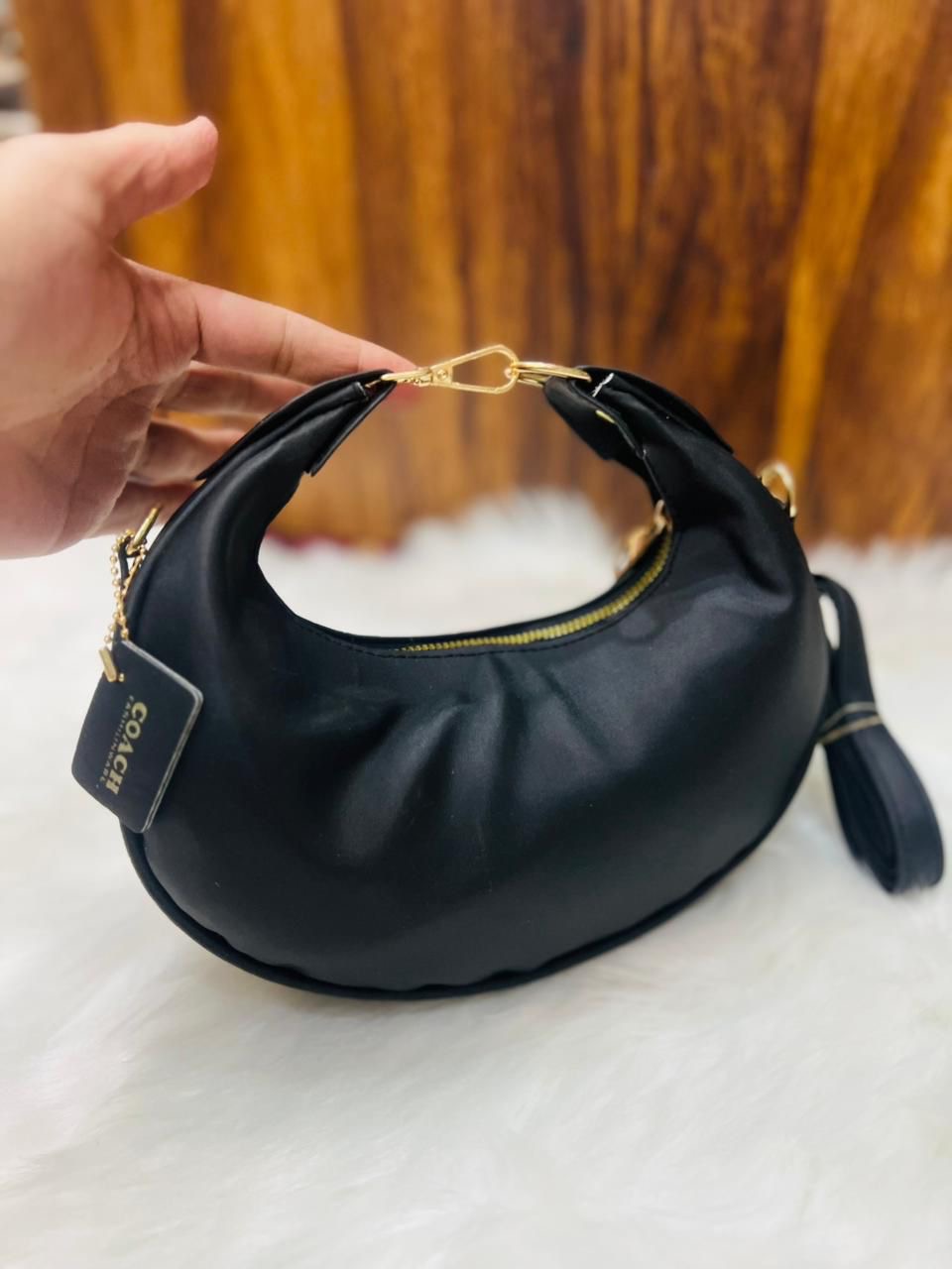 Premium Coach Crescent Bag