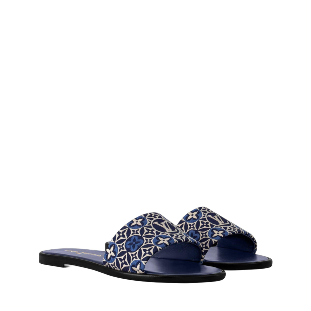 LV Embroidered Slide Slippers