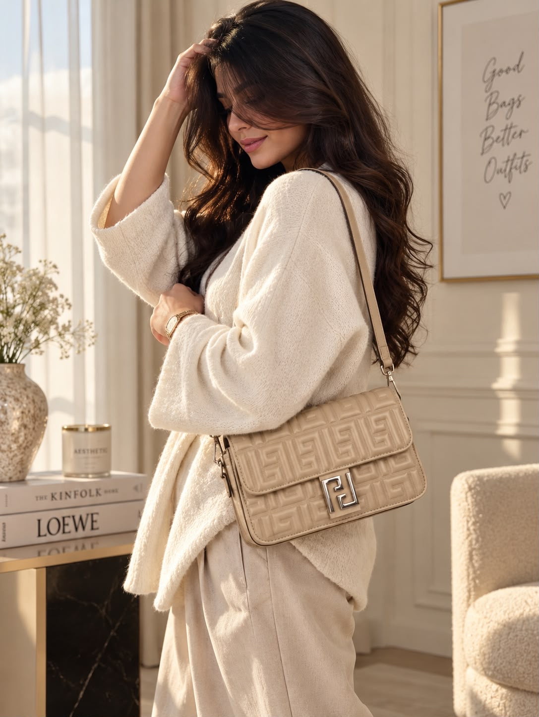 Classic Geometric Mini Flap Bag