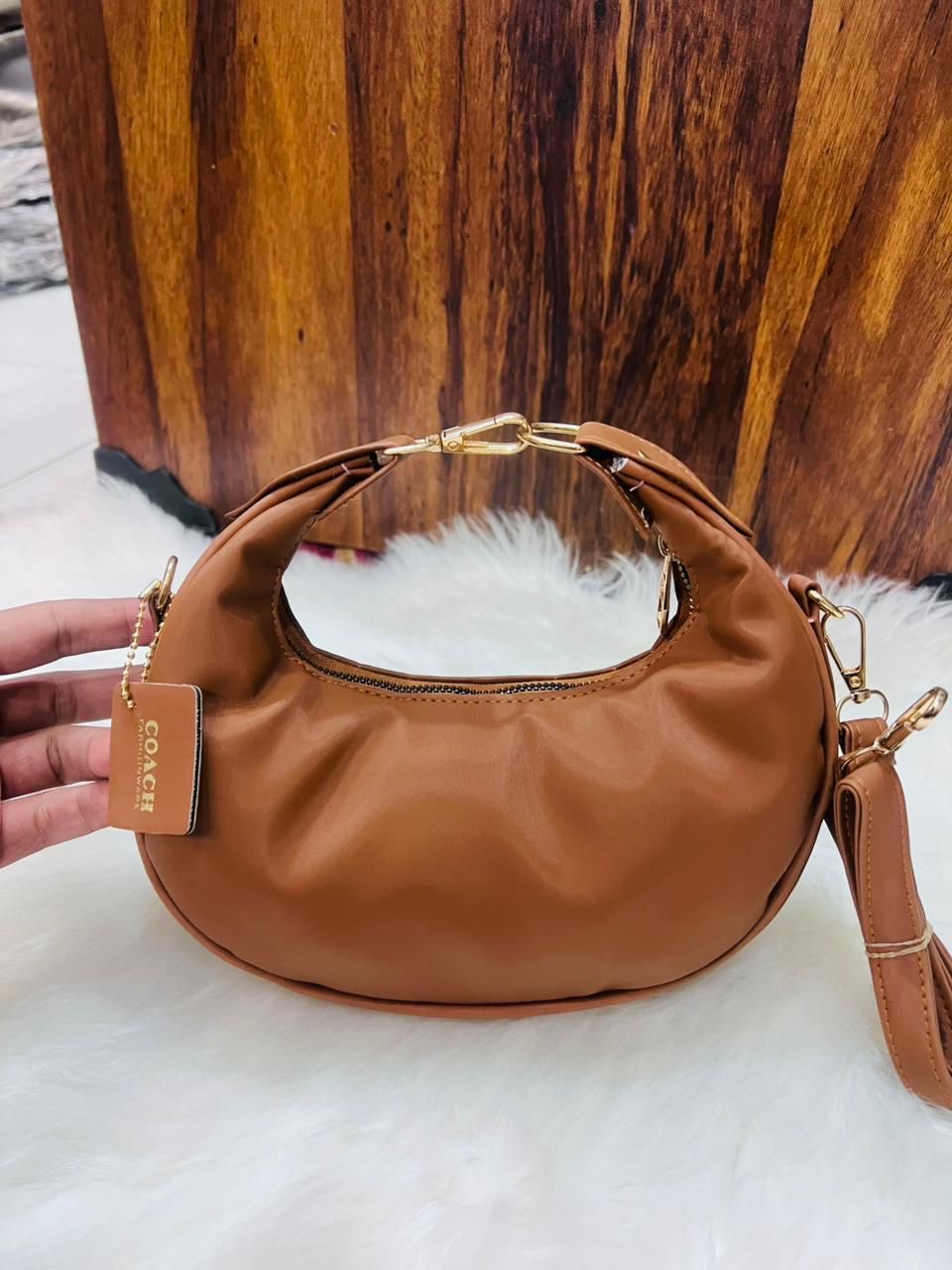 Premium Coach Crescent Bag