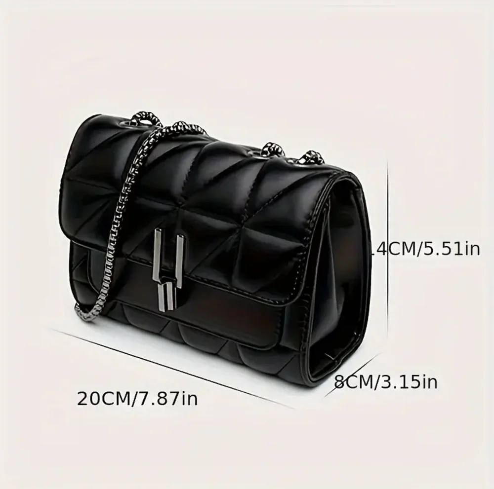 Trendy Quilted Crossbody Bag