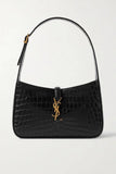 Saint Laurent Croc Shoulder Bag