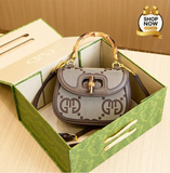 Luxury Bamboo Handle Crossbody Bag