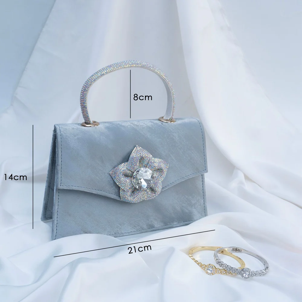 Floral Handle Crossbody Bag