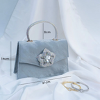 Floral Handle Crossbody Bag