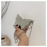 Luxury Butterfly Crystal Clutch