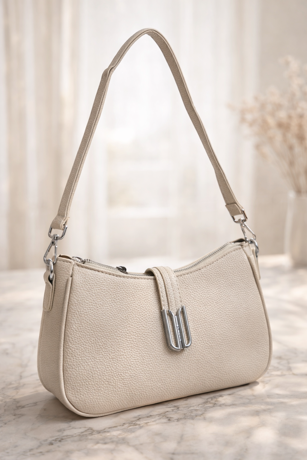 Pebbled Shoulder Bag