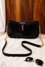 YSL Crocodile Crossbody