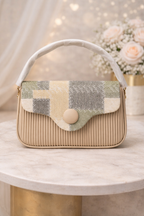 Luxury Button Flap Crossbody Bag