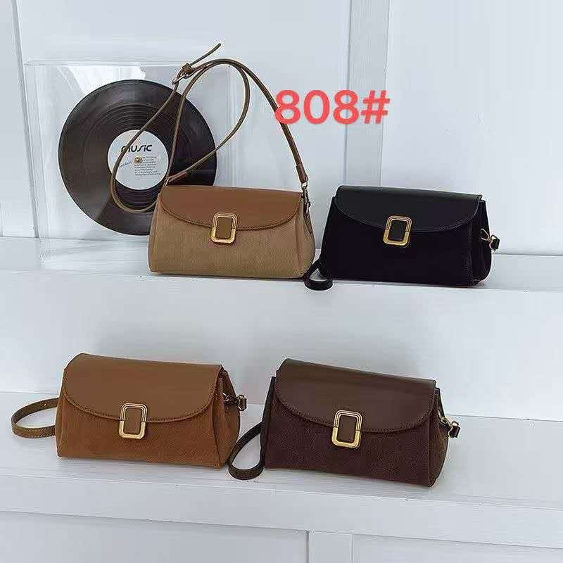 Classic Suede & Leather Crossbody