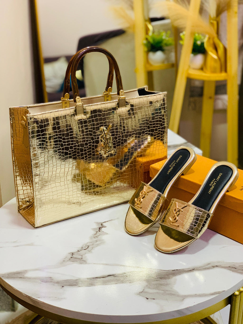 YSL Croc Combo