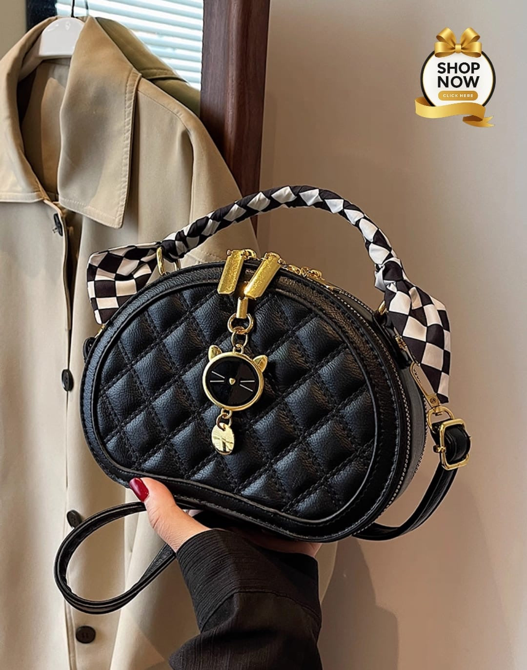 Cat Charm Bag