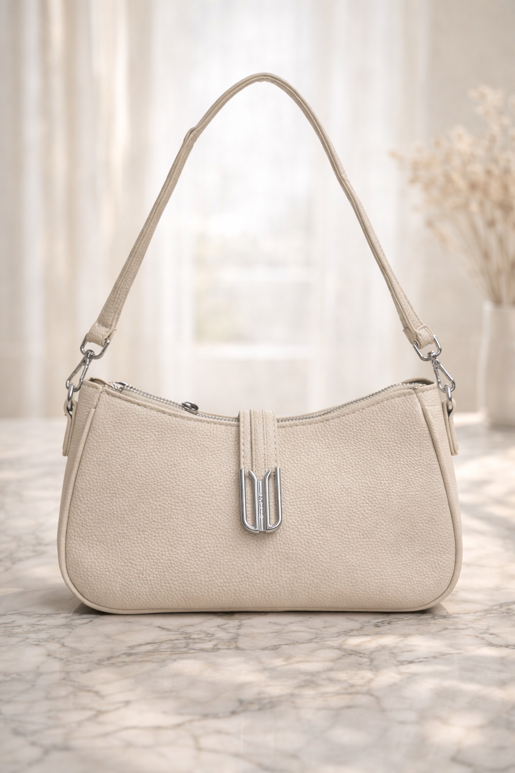 Pebbled Shoulder Bag