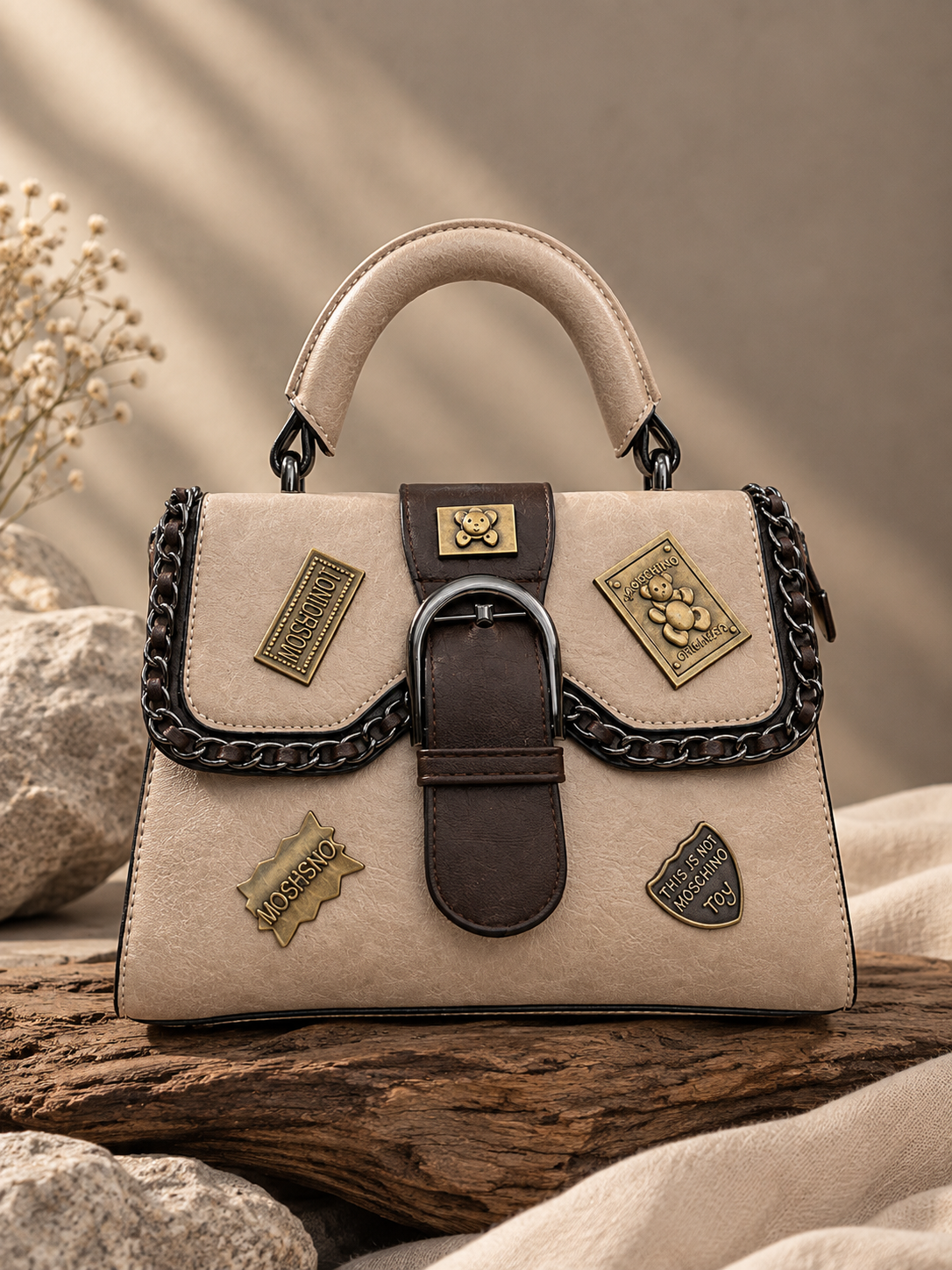 Teddy Emblem Premium Handbag