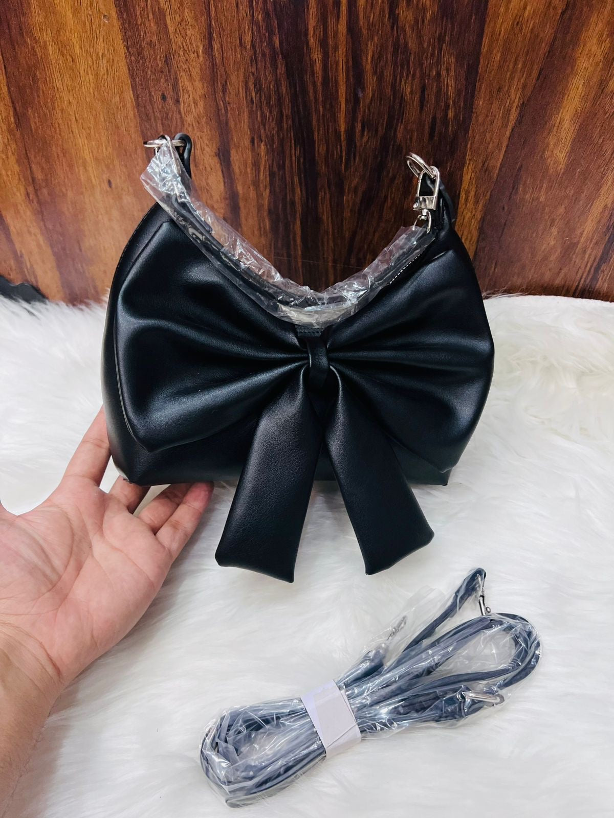 Premium Soft Bow Handbag