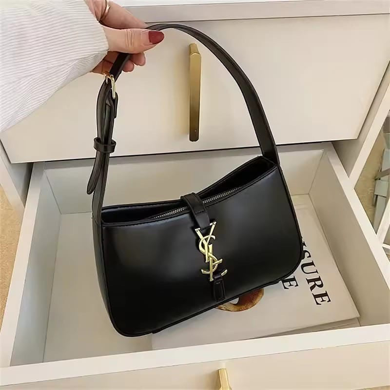 Saint Laurent Croc Shoulder Bag