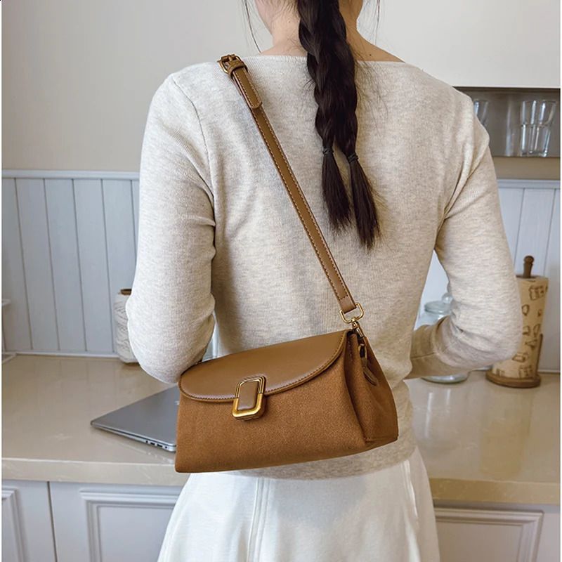 Classic Suede & Leather Crossbody