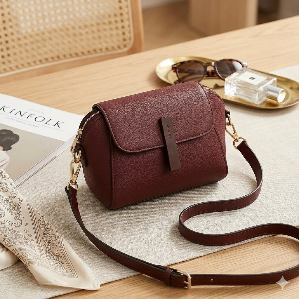 Minimalist  Satchel Bag with Adjustable Strap