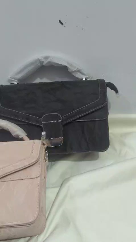Dusky Luxe Textured Crossbody Bag