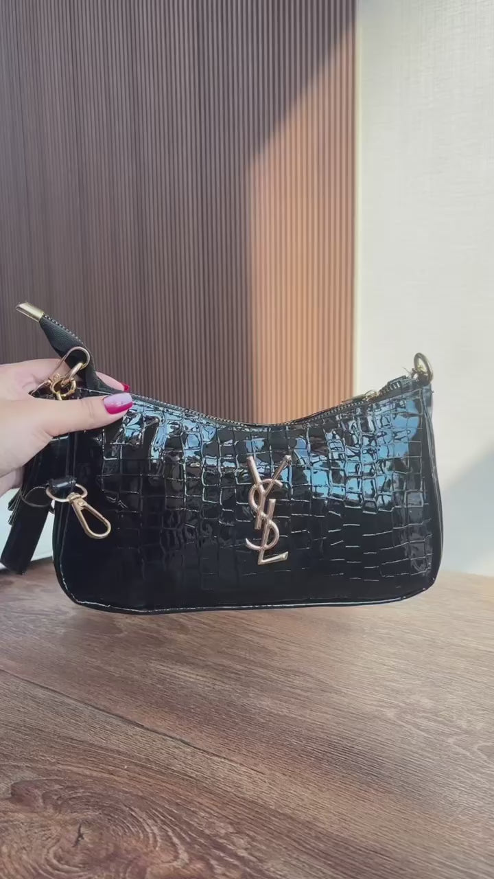 YSL Croc Crossbody