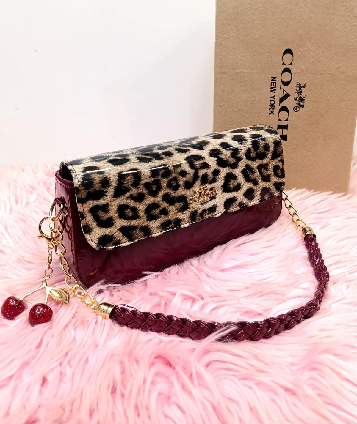 Leopard Luxe Coach Shoulder Bag