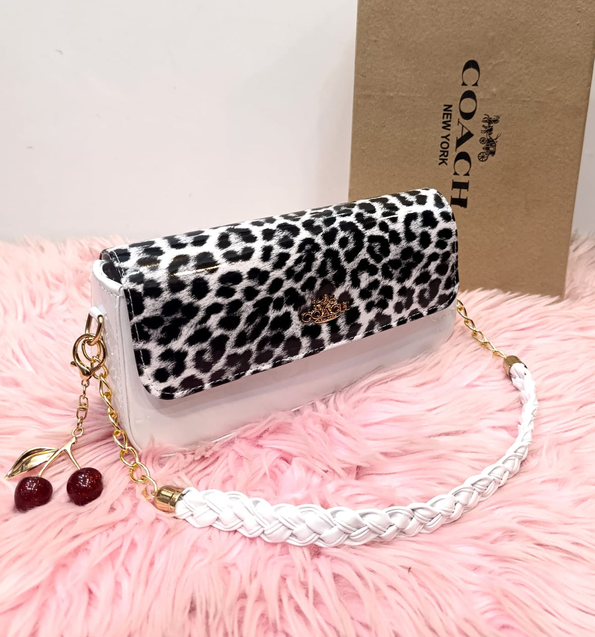 Leopard Luxe Coach Shoulder Bag