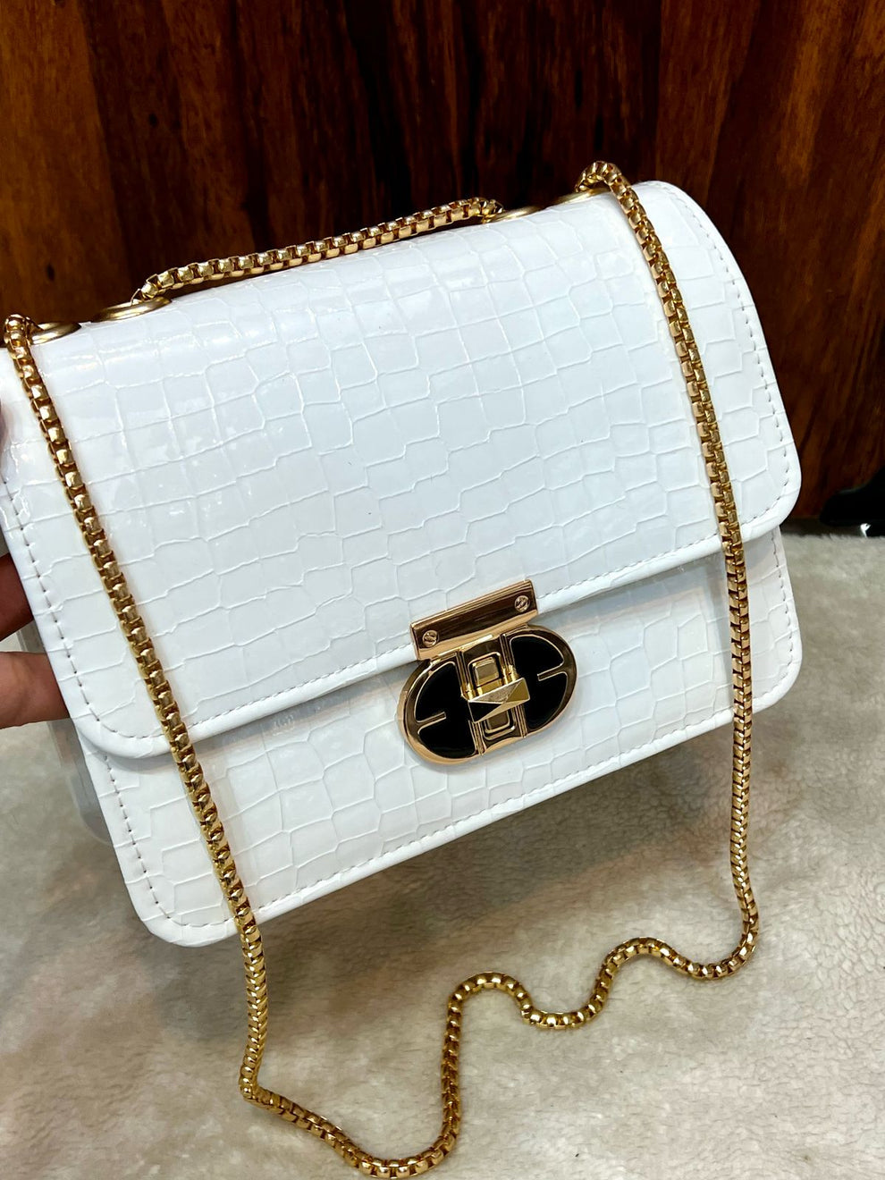 The Croco Crossbody