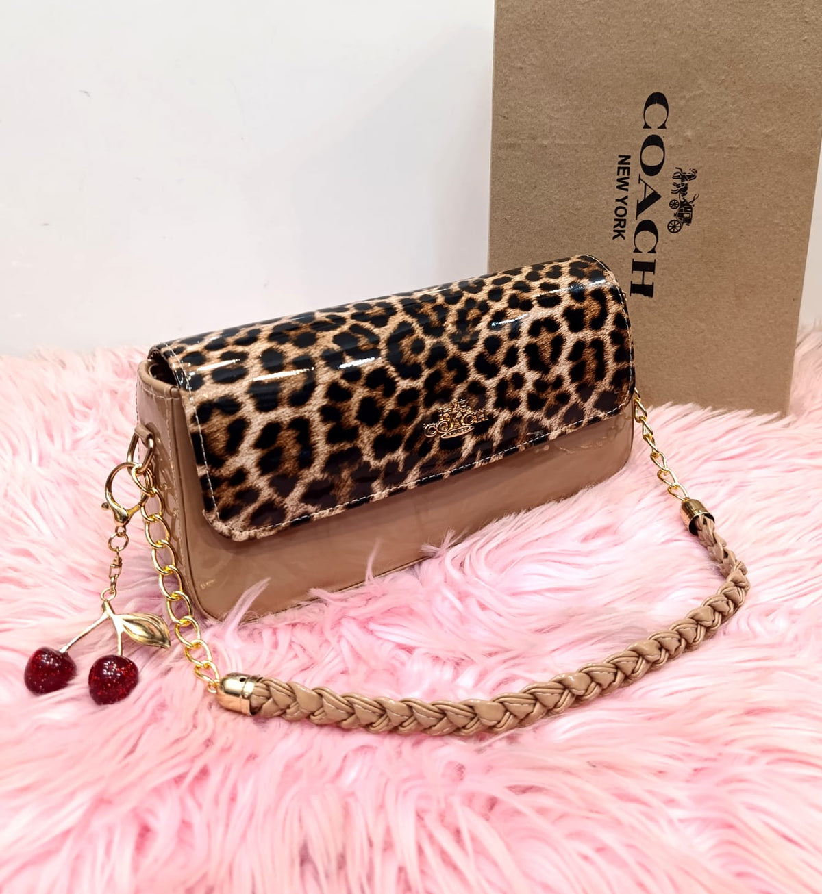 Leopard Luxe Coach Shoulder Bag