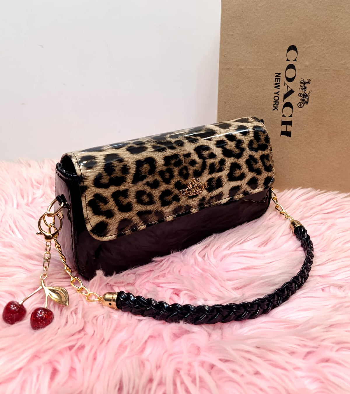 Leopard Luxe Coach Shoulder Bag